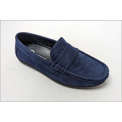 SHOE NAVY SUEDE SLIP ON / MCFT247