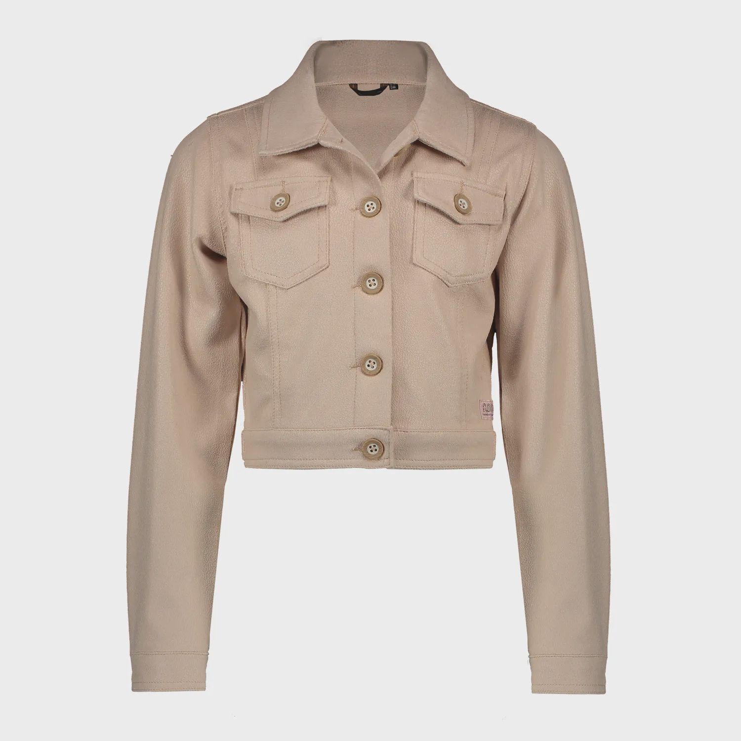 JACKET BLUSH SAND FAKE SUEDE DENAM BUTTON CLOSURE / N1125301