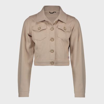 JACKET BLUSH SAND FAKE SUEDE DENAM BUTTON CLOSURE / N1125301