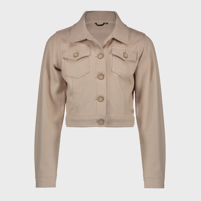JACKET BLUSH SAND FAKE SUEDE DENAM BUTTON CLOSURE / N1125301