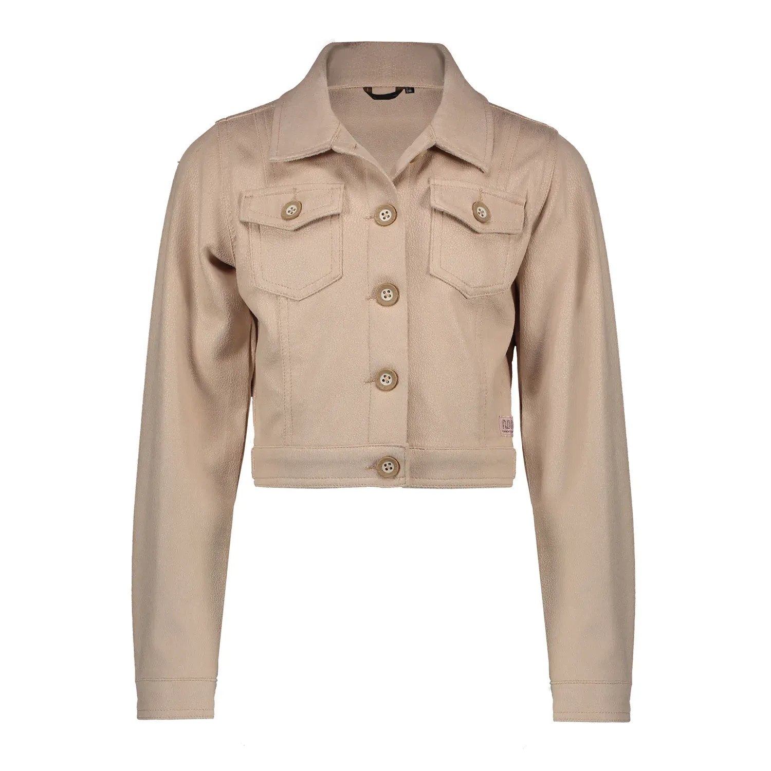 JACKET BLUSH SAND FAKE SUEDE DENAM BUTTON CLOSURE / N1125301
