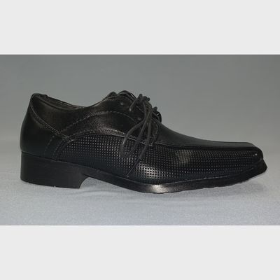 SHOE BLACK WITH LACES PIN HOLES SIDE PATTERN / LM14