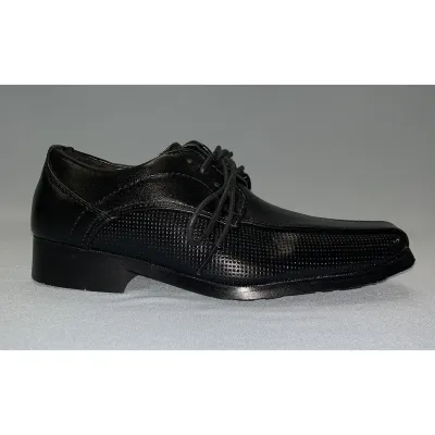 SHOE BLACK WITH LACES PIN HOLES SIDE PATTERN / LM14