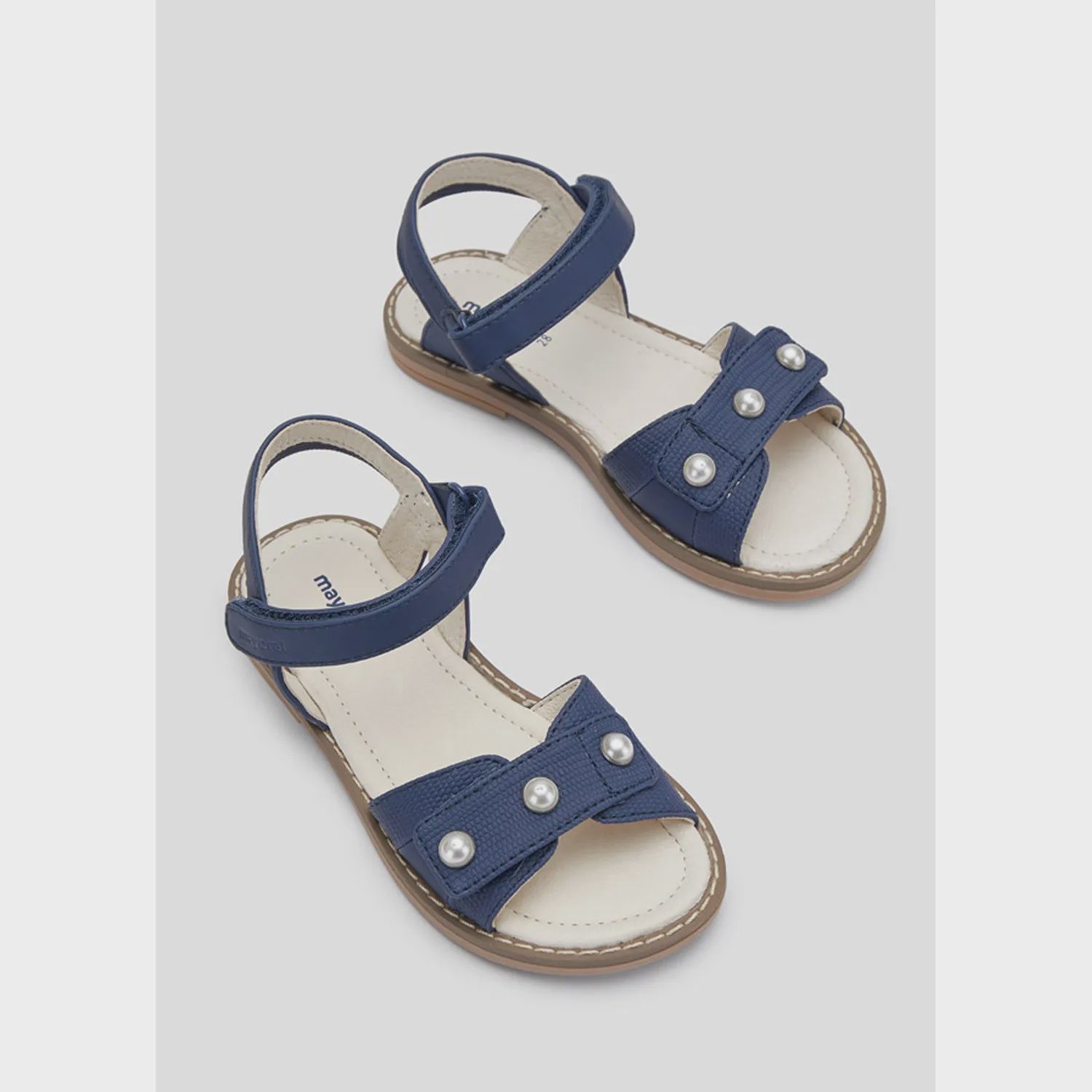 SANDAL NAVY 3 PEARL TRIM / 43359