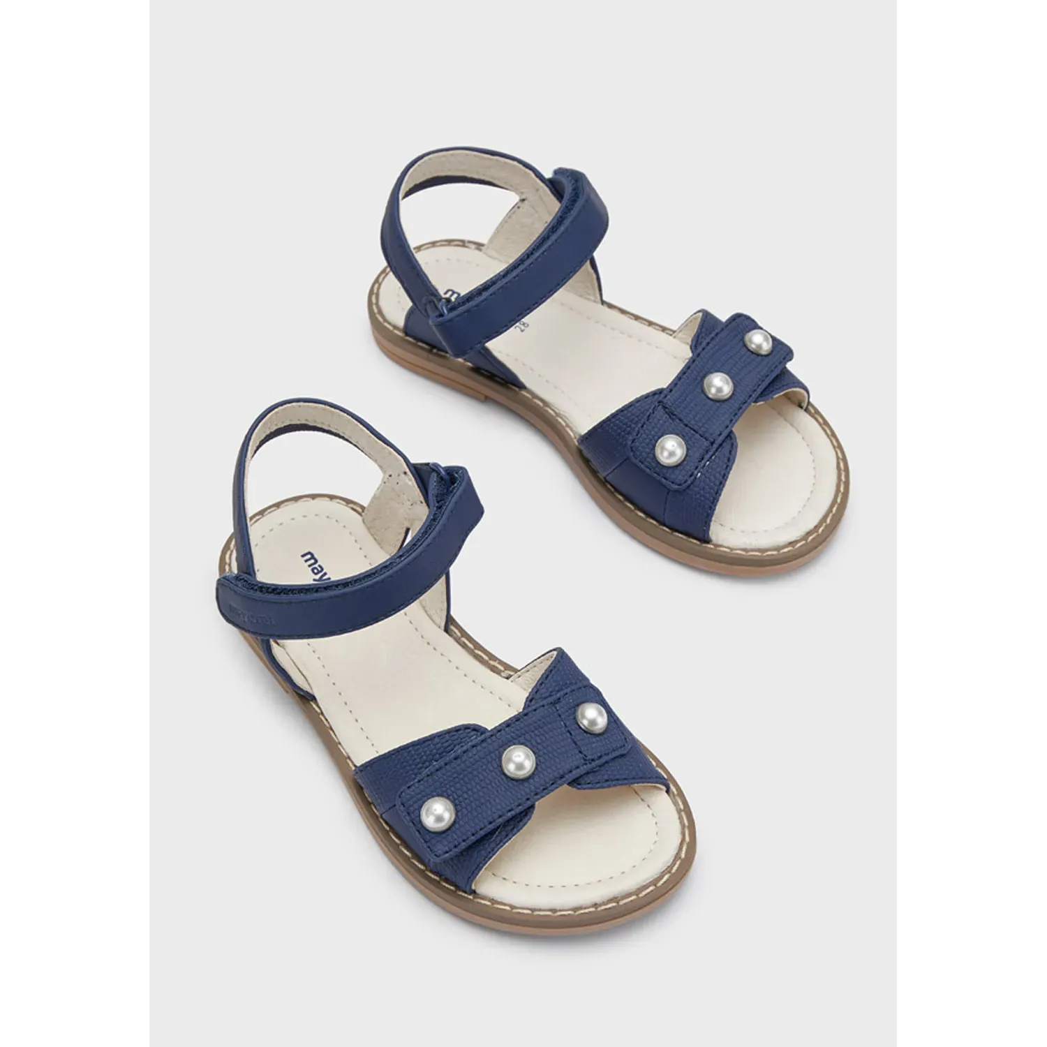 SANDAL NAVY 3 PEARL TRIM / 43359