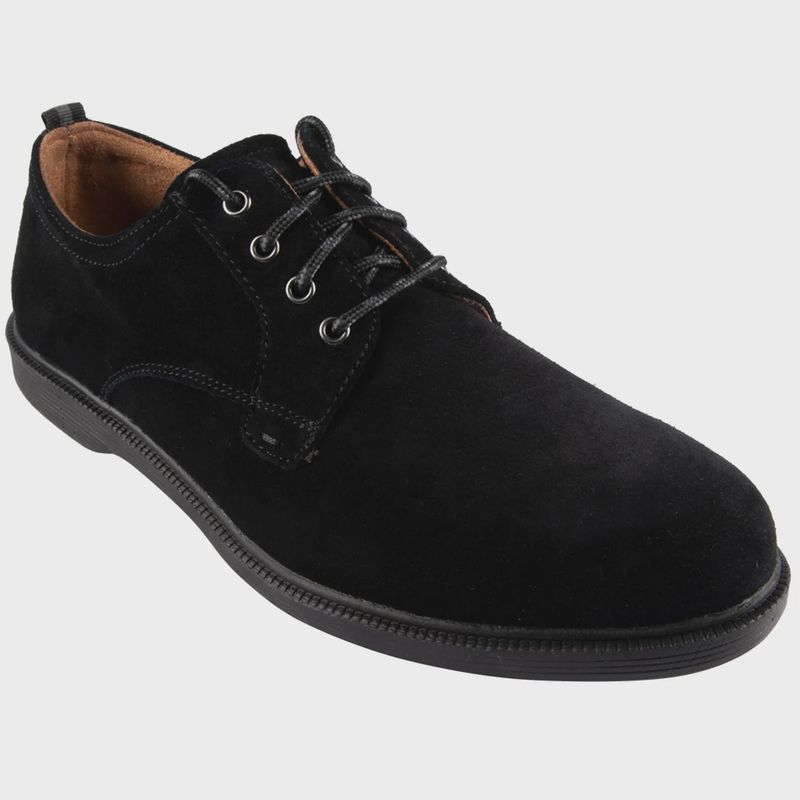SHOE SUPACUSH PTOXJR BLACK SUEDE LACES / 16630