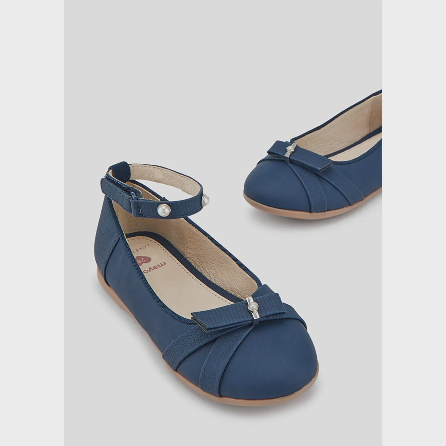 SHOE NAVY BRACELET BALLERINA FLAT / 43347