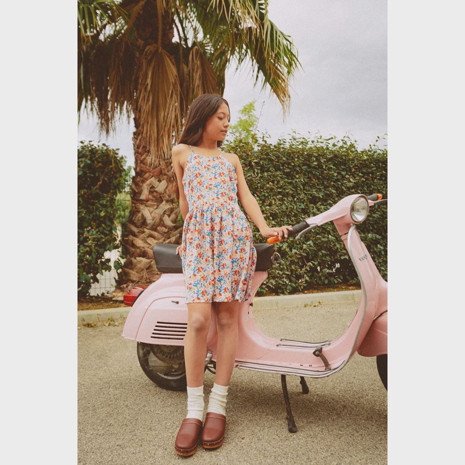 SUNDRESS MULTI FLORAL PRINT CHIFFON / MMR115AP22