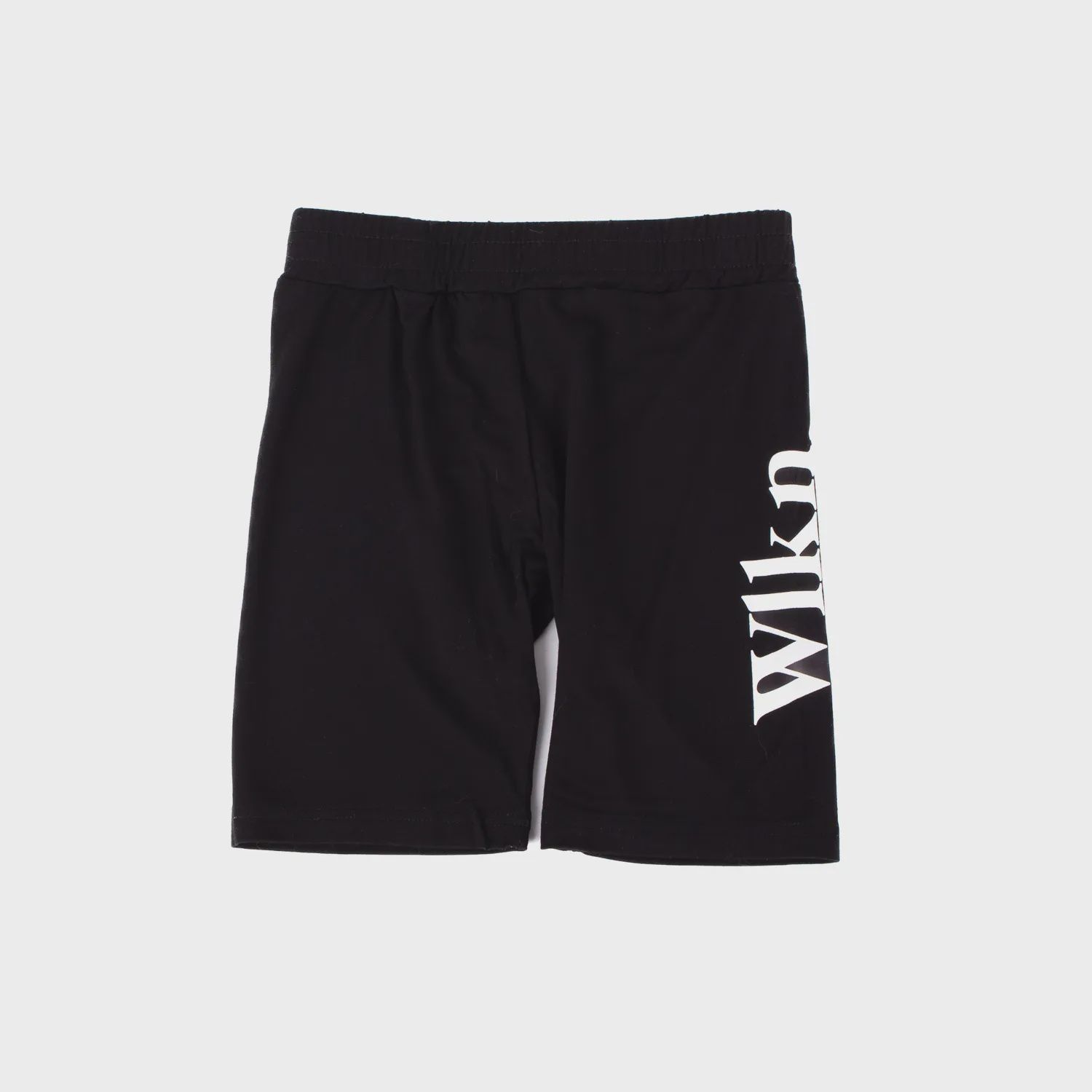BIKER SHORTS BLACK WHITE WLKN LOGO / WSJ19