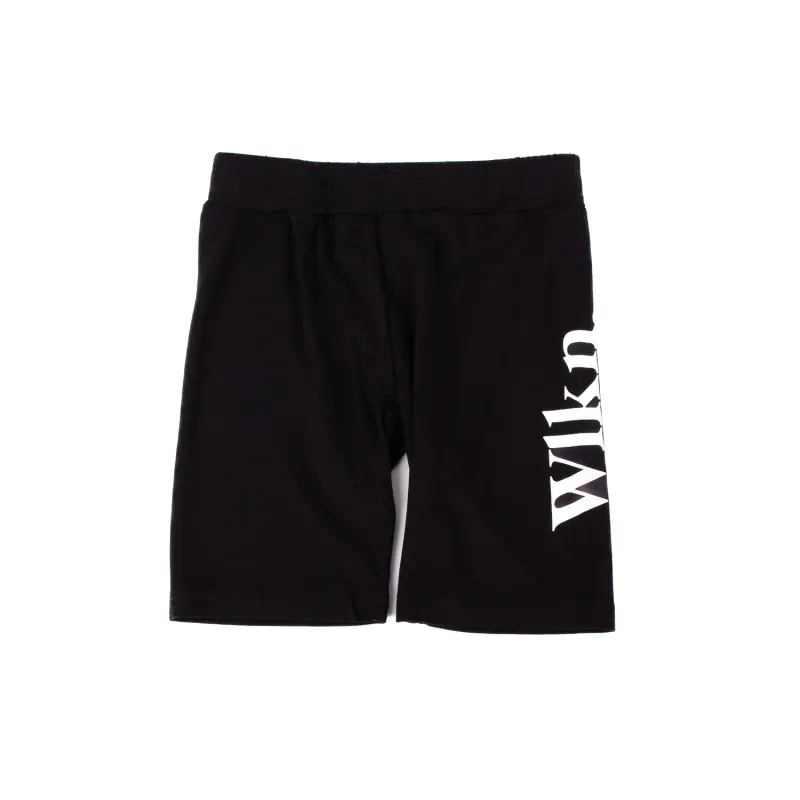 BIKER SHORTS BLACK WHITE WLKN LOGO / WSJ19