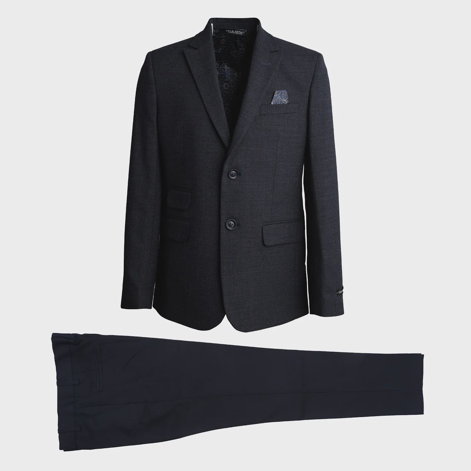 SUIT NAVY CRUSH SLIM FIT PANT PAISLEY LINING / 5404-5408