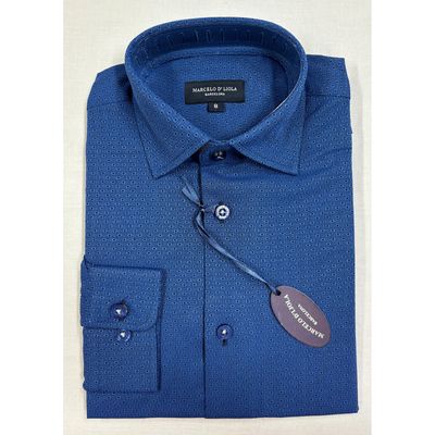 SHIRT NAVY CAROLINA SPHERES CIRCLES PRINT / 5817