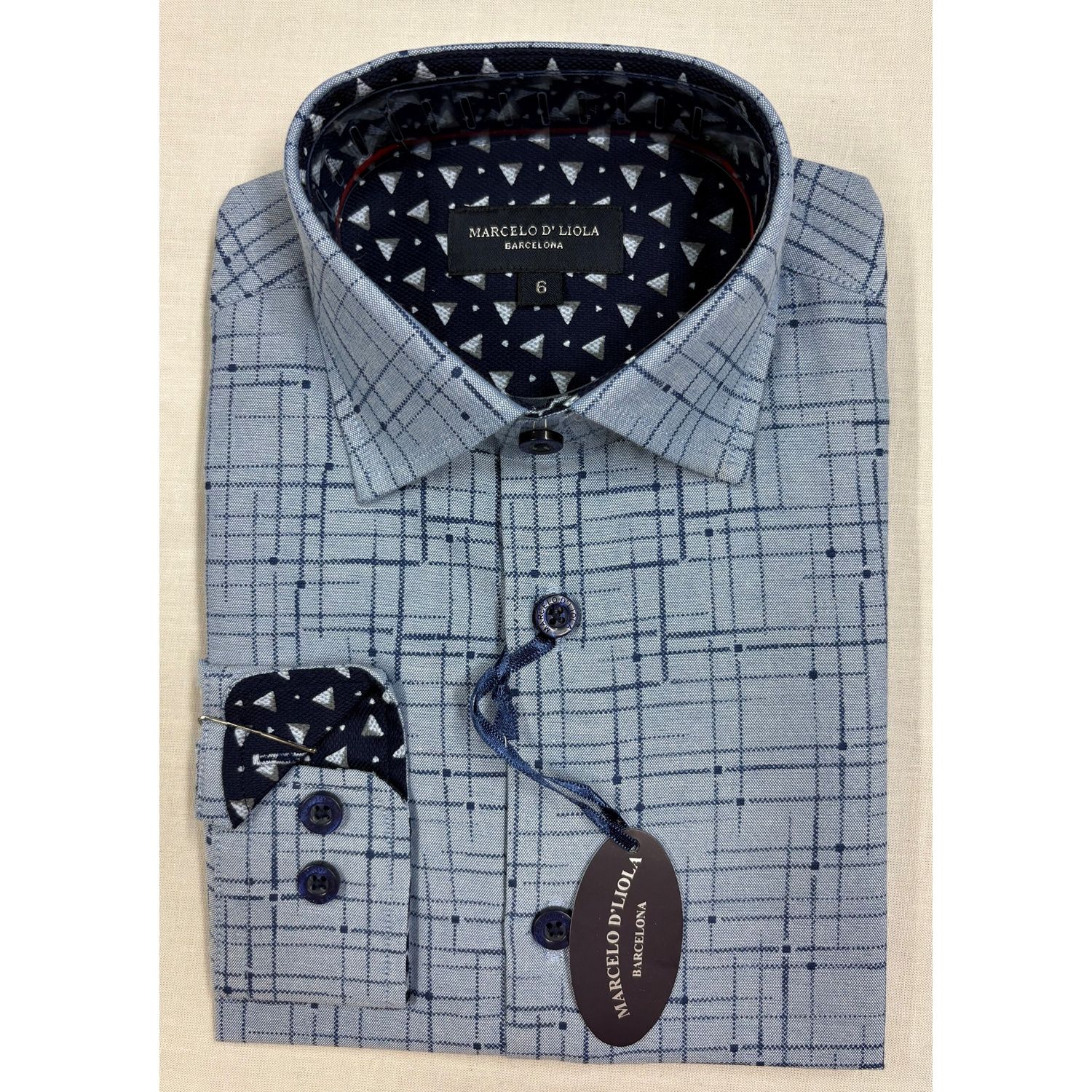 SHIRT AZUL GRAPHIC PRINT BLUE PRINT / 5860