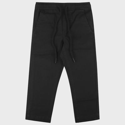 PANT BLACK SLIM FIT ADJUSTABLE WAIST / LSZ504