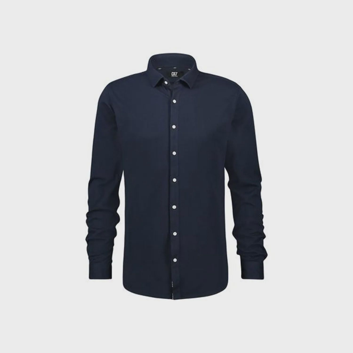 SHIRT NAVY SLIM FIT LONG SLEEVE COTTON / S0030B