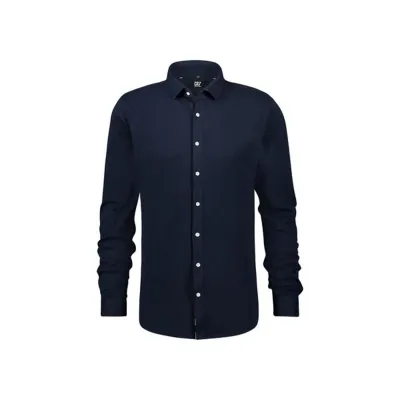 SHIRT NAVY SLIM FIT LONG SLEEVE COTTON / S0030B