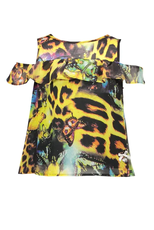 BLOUSE LEOPARD CHIFFON PRINT OFF THE SHOULDER / 5161 BLOUSE LEOPARD CHIFFON PRINT OFF THE SHOULDER / 5161