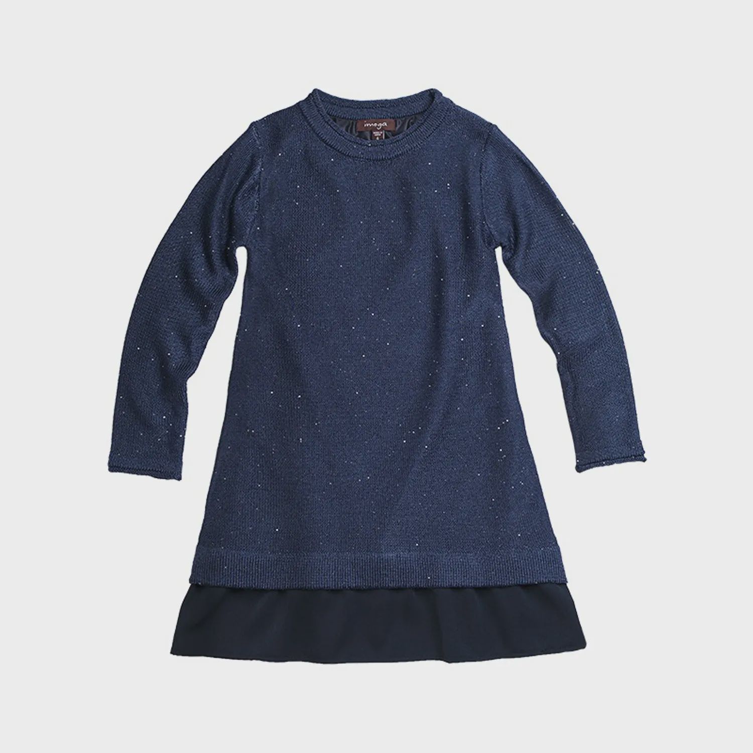 DRESS NAVY KNIT SPARKLY CIRCLES / SANDY