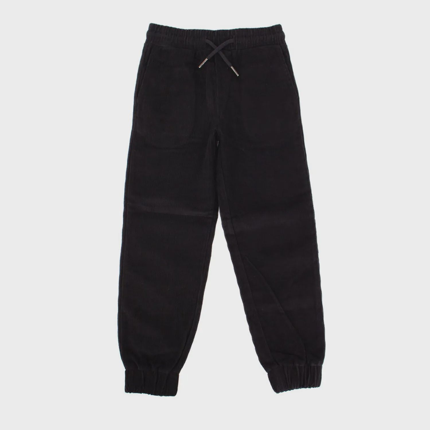 PJ38 JOGGER PANT BLACK CORDUROY ELASTIC CUFF / 22FA