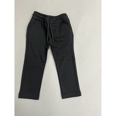 PANT BLACK STRETCH ELASTIC WAIST PULL TIE / A3ESP-FW