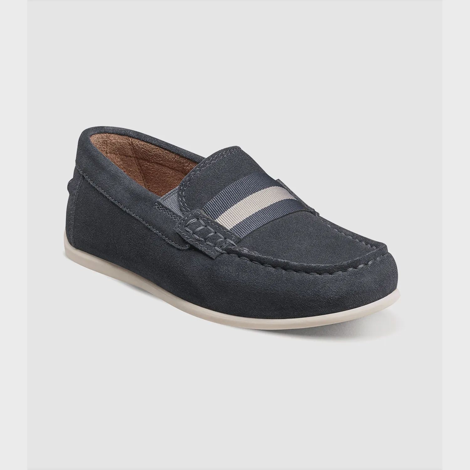 SHOE JASPER STRAP JR NAVY SUEDE SLIP ON / 16680