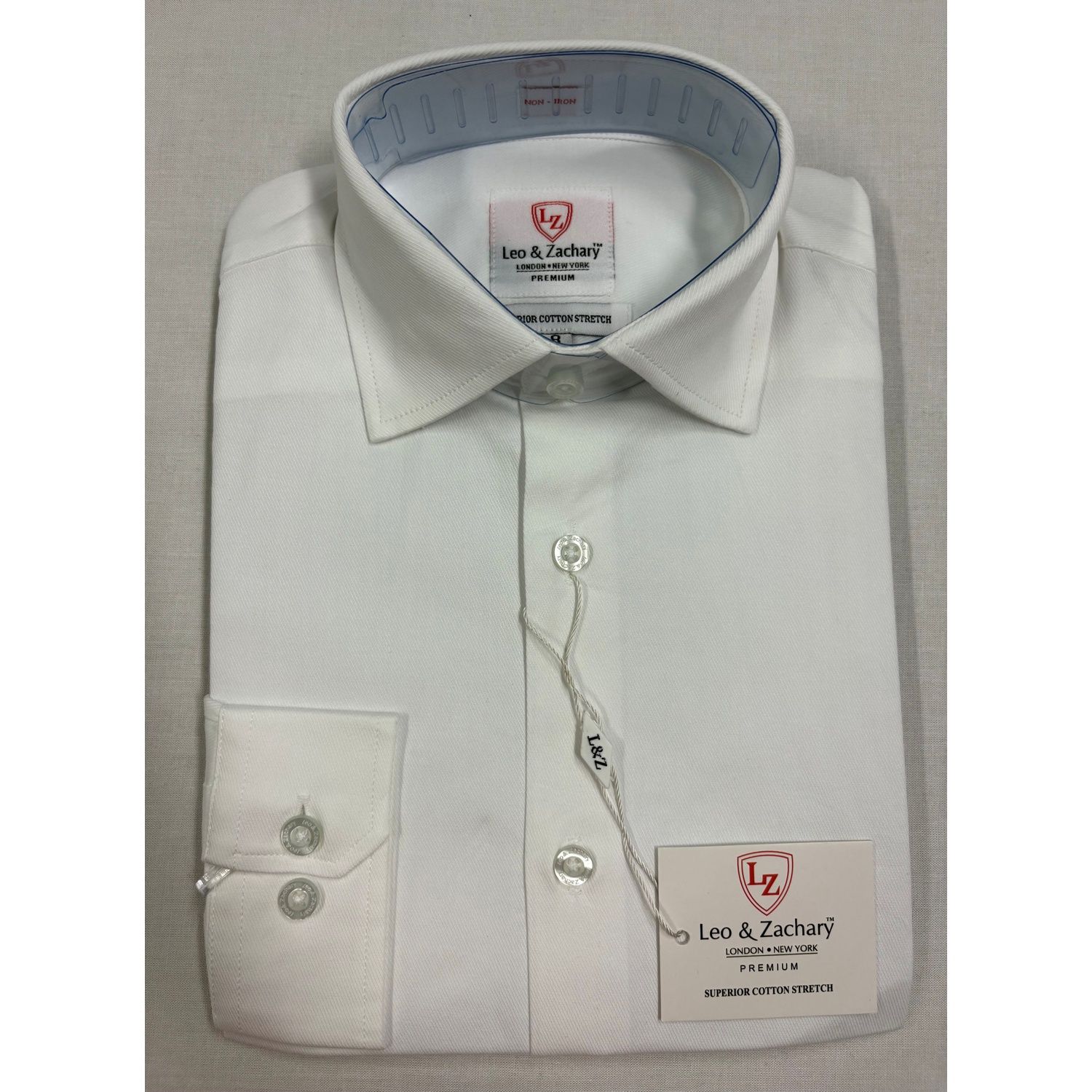 SHIRT WHITE COTTON STRETCH / 5590