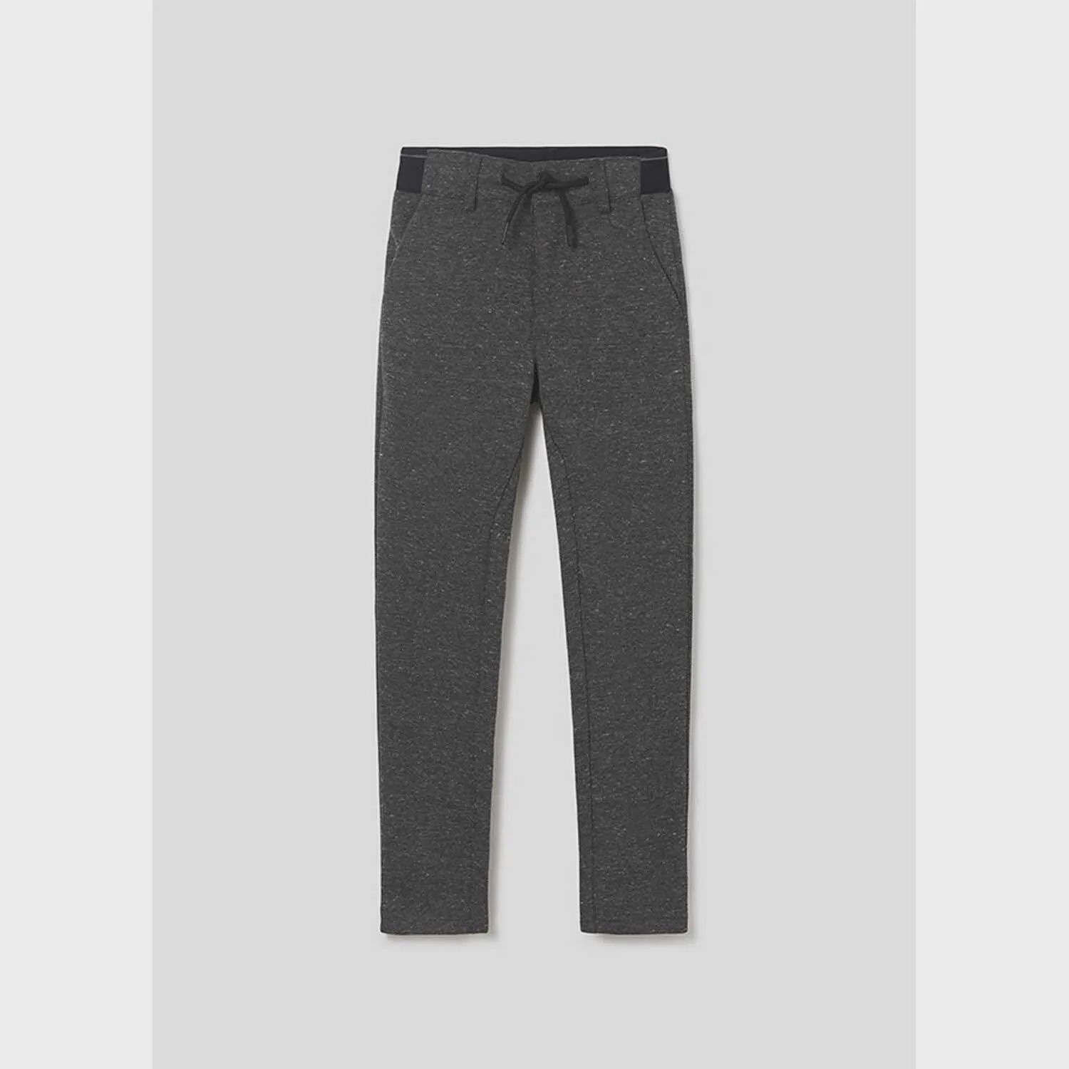 KNIT PANT GREY CHINO TAILORING ELASTIC PULL WAIST / 7573