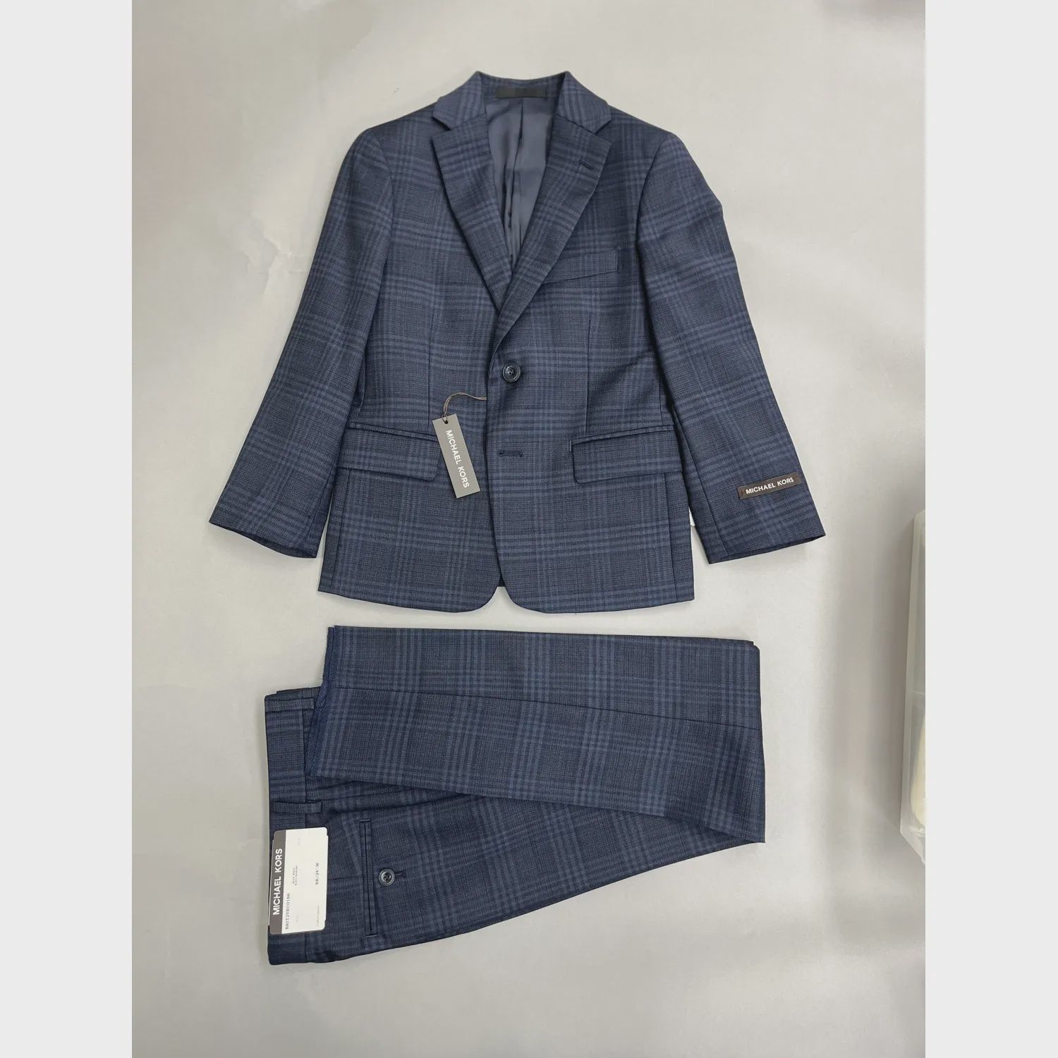 SUIT BLUE NAVY CHECK REGULAR FIT / BKIT2YBU0186