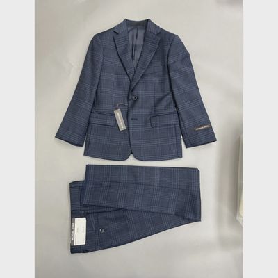 SUIT BLUE NAVY CHECK REGULAR FIT / BKIT2YBU0186