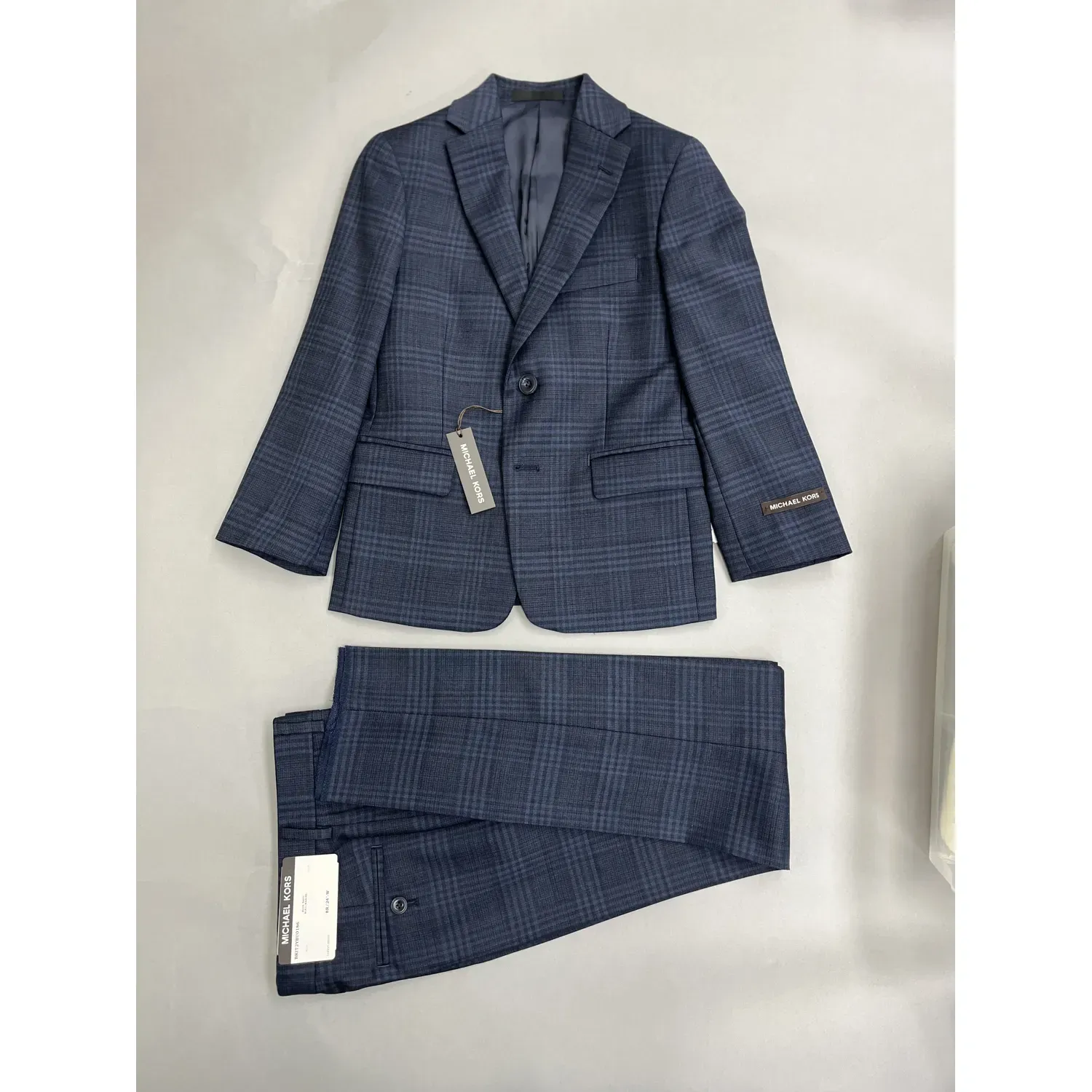 SUIT BLUE NAVY CHECK REGULAR FIT / BKIT2YBU0186