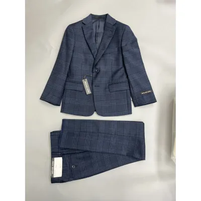 SUIT BLUE NAVY CHECK REGULAR FIT / BKIT2YBU0186