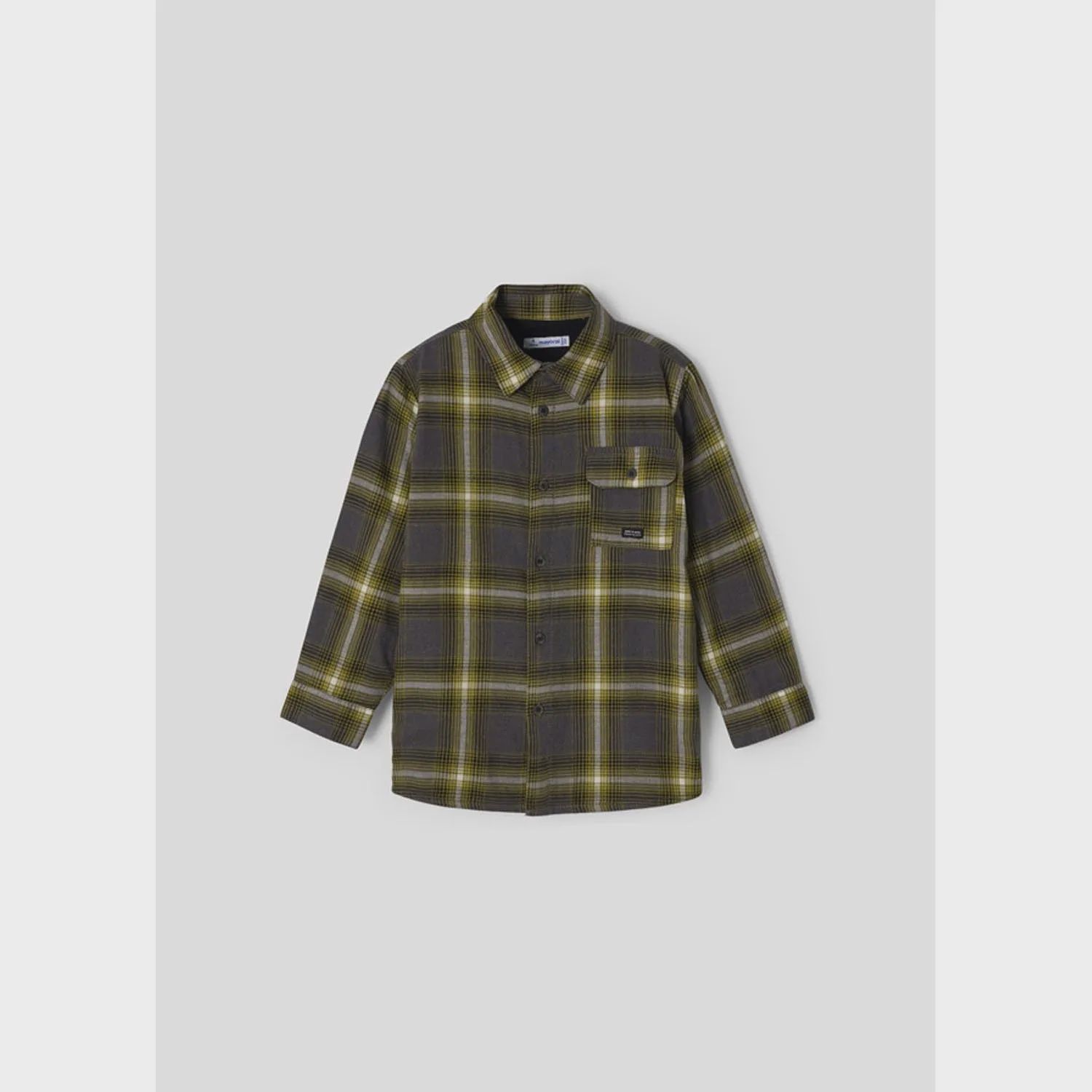 CHECK OVERSHIRT YELLOW & GREY / 4183