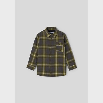 CHECK OVERSHIRT YELLOW & GREY / 4183