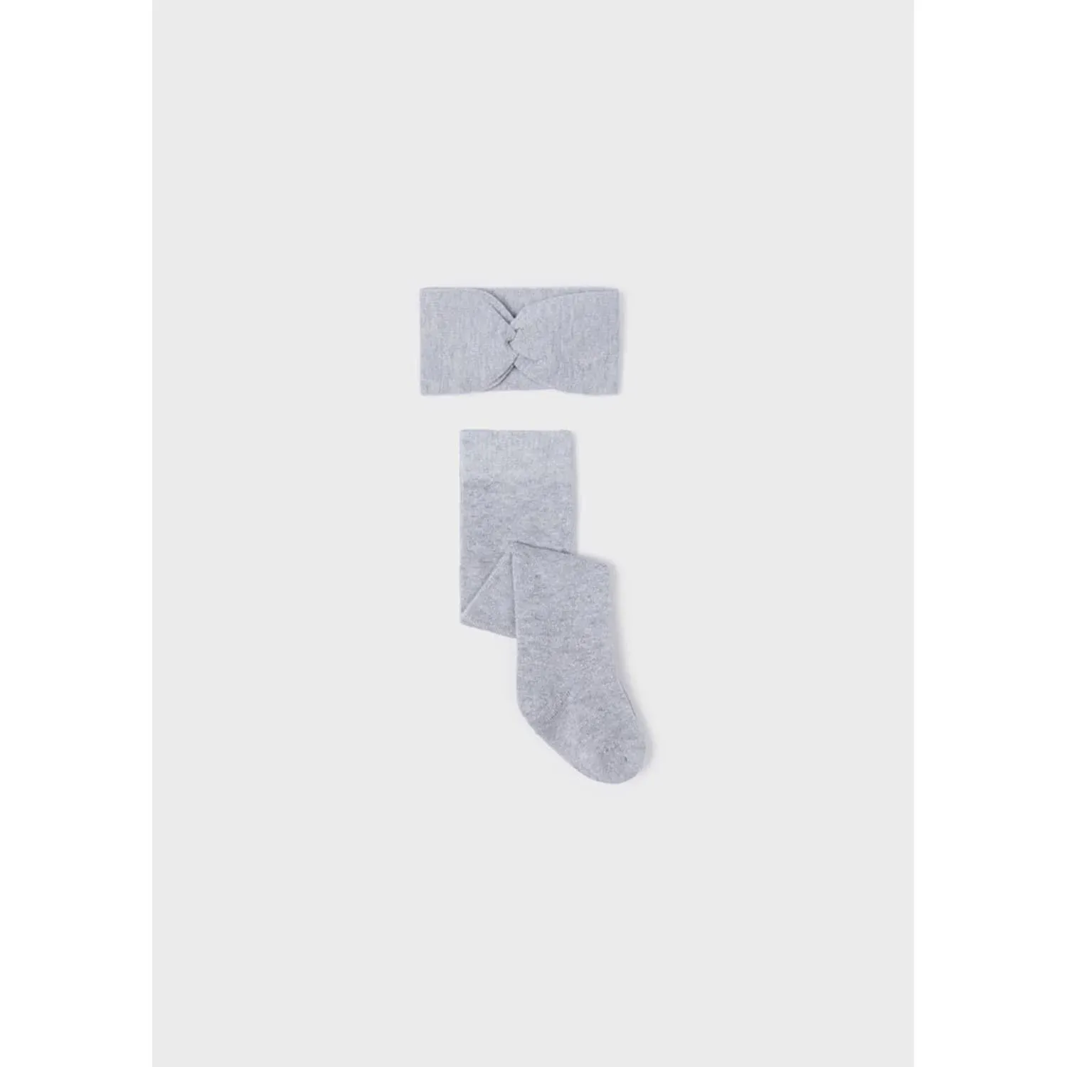 TIGHTS & HEADBAND SILVER SHIMMER / 9528