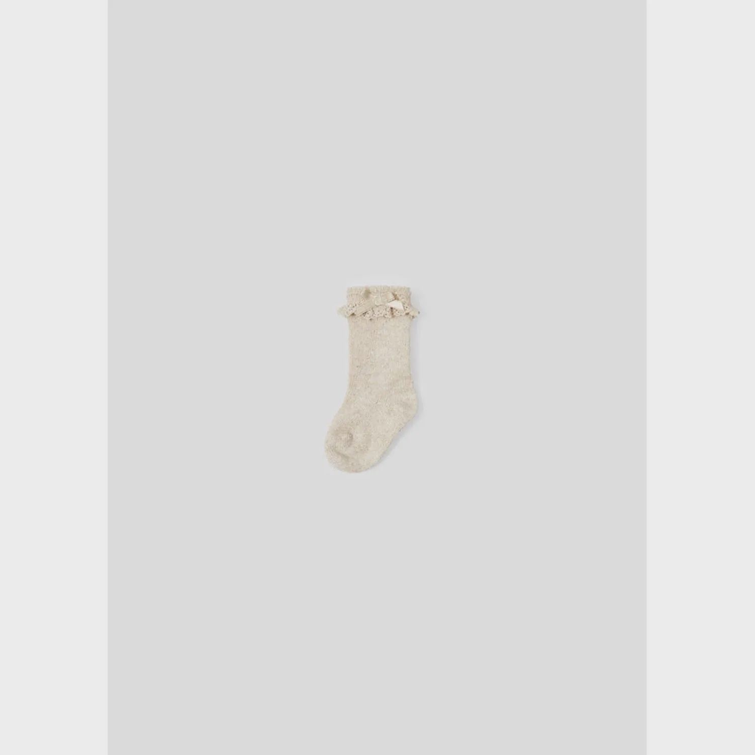 SOCKS GOLD SHIMMER LACE TRIM / 9538