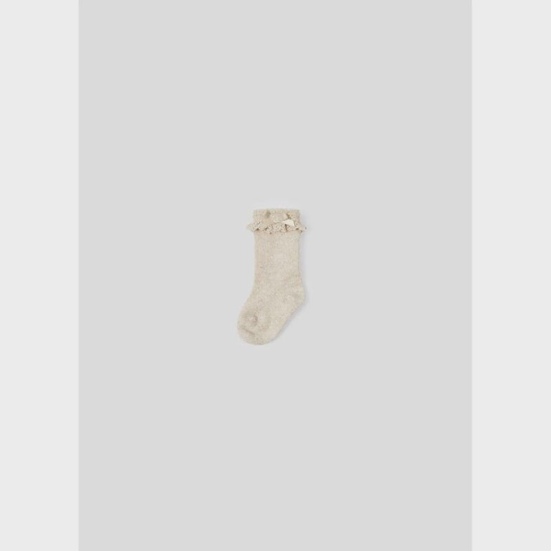 SOCKS GOLD SHIMMER LACE TRIM / 9538