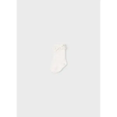 SOCK CREAM LACE TRIM KNIT / 9538