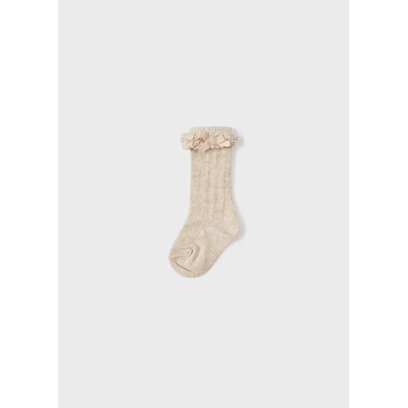 SOCKS SAND LACE FRILL EDGING / 10270