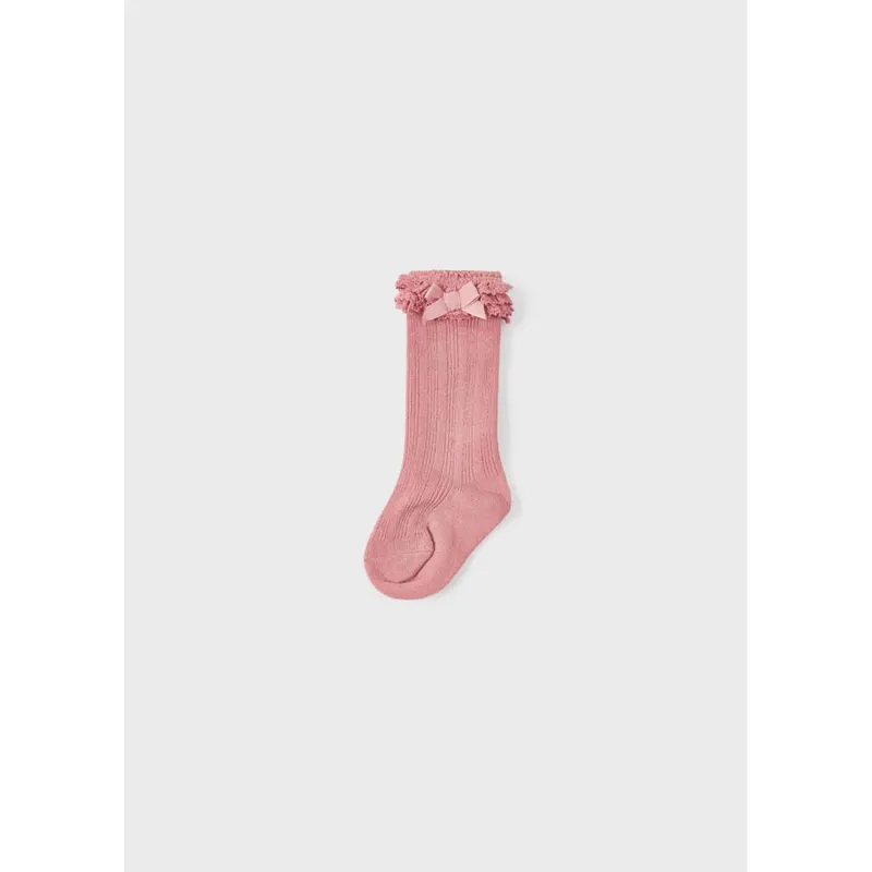 SOCKS BLUSH LACE FRILL EDGING / 10270