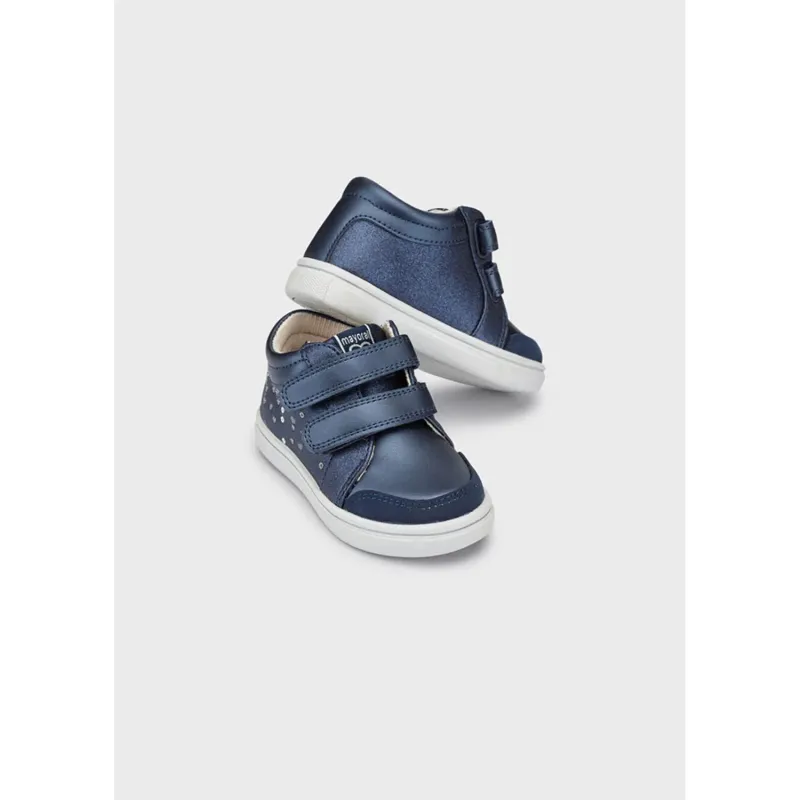 HIGH CUT SHOE NAVY SEQUIN TRIM / 42320 HIGH CUT SHOE NAVY SEQUIN TRIM / 42320