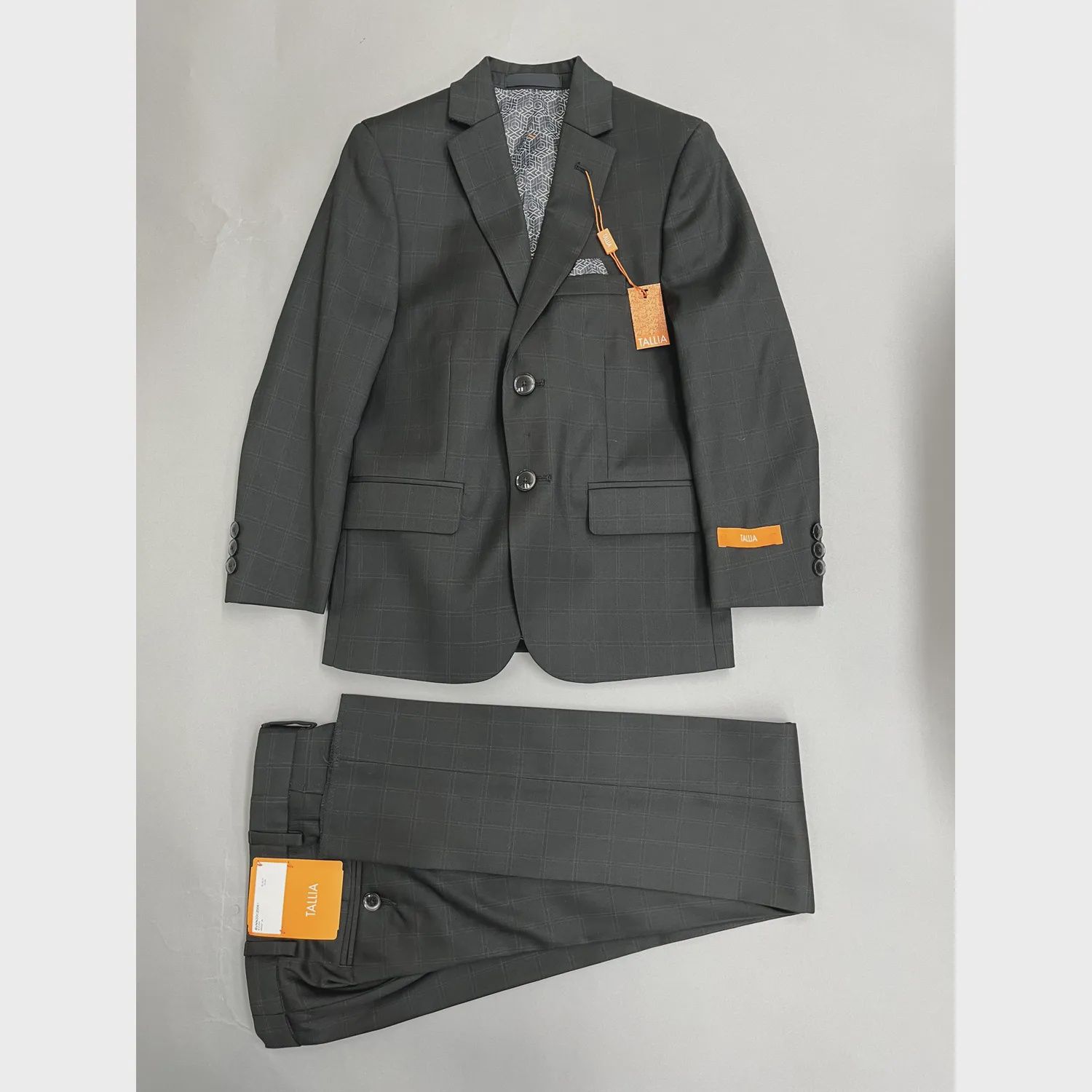 2 PC SUIT BLACK CHECK PRINT REGULAR FIT / BVNN20CZ0061