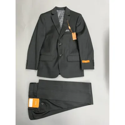 2 PC SUIT BLACK CHECK PRINT REGULAR FIT / BVNN20CZ0061