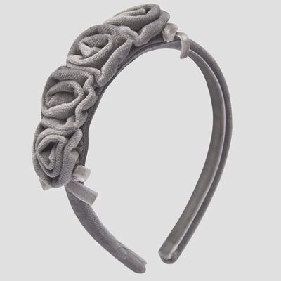 HARD HEADBAND GREY 4 VELVET R
