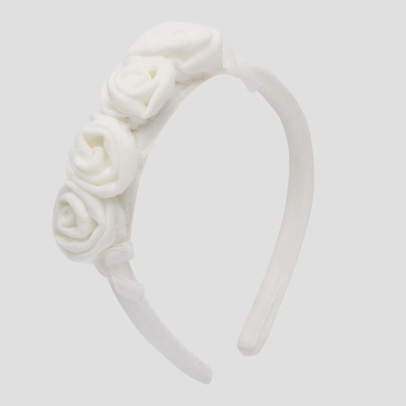HEADBAND CREAM 4 VELVET ROSE