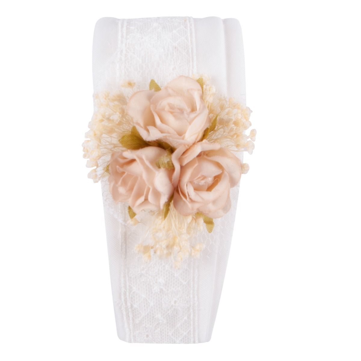 HEADBAND WHITE TULLE TIE / 304