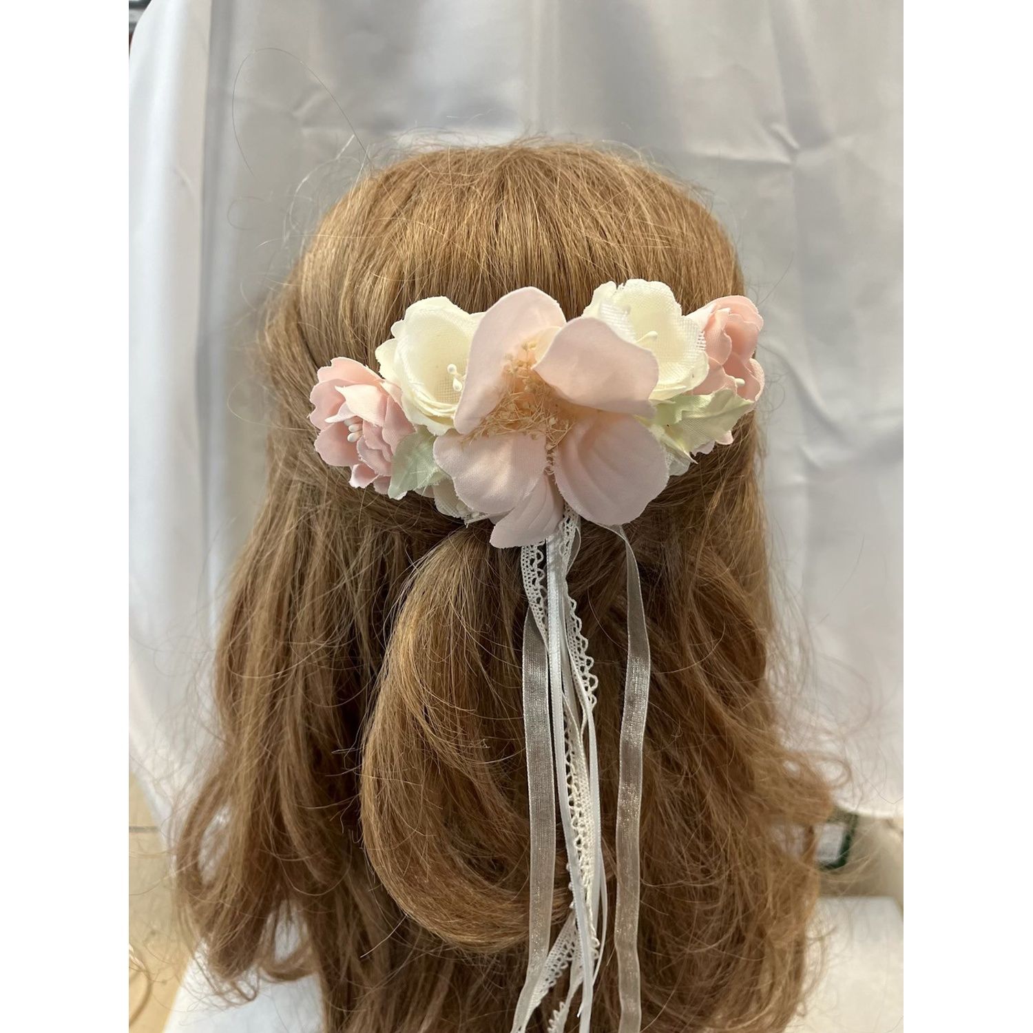 FLOWER COMB PINK & CREAM / 420