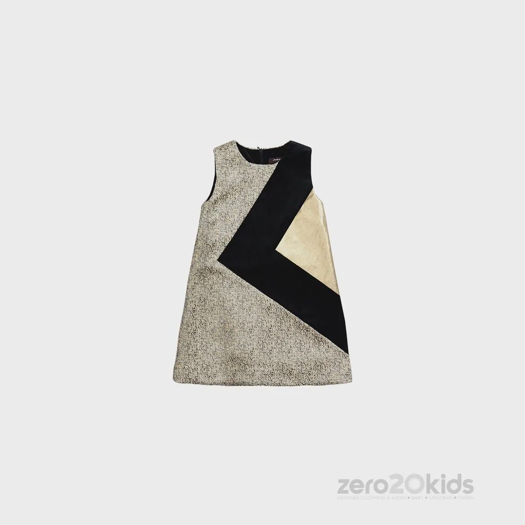 DRESS KYLIE 3TONE GOLD / BLK / G