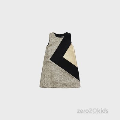 DRESS KYLIE 3TONE GOLD / BLK / G