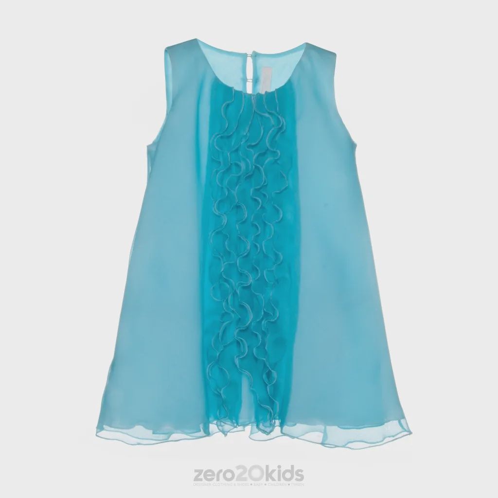 DRESS247 AQUA CHIF FLOUNC