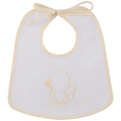 TERRY BIB EMB YEL DUCK TR TERRY BIB EMB YEL DUCK TR